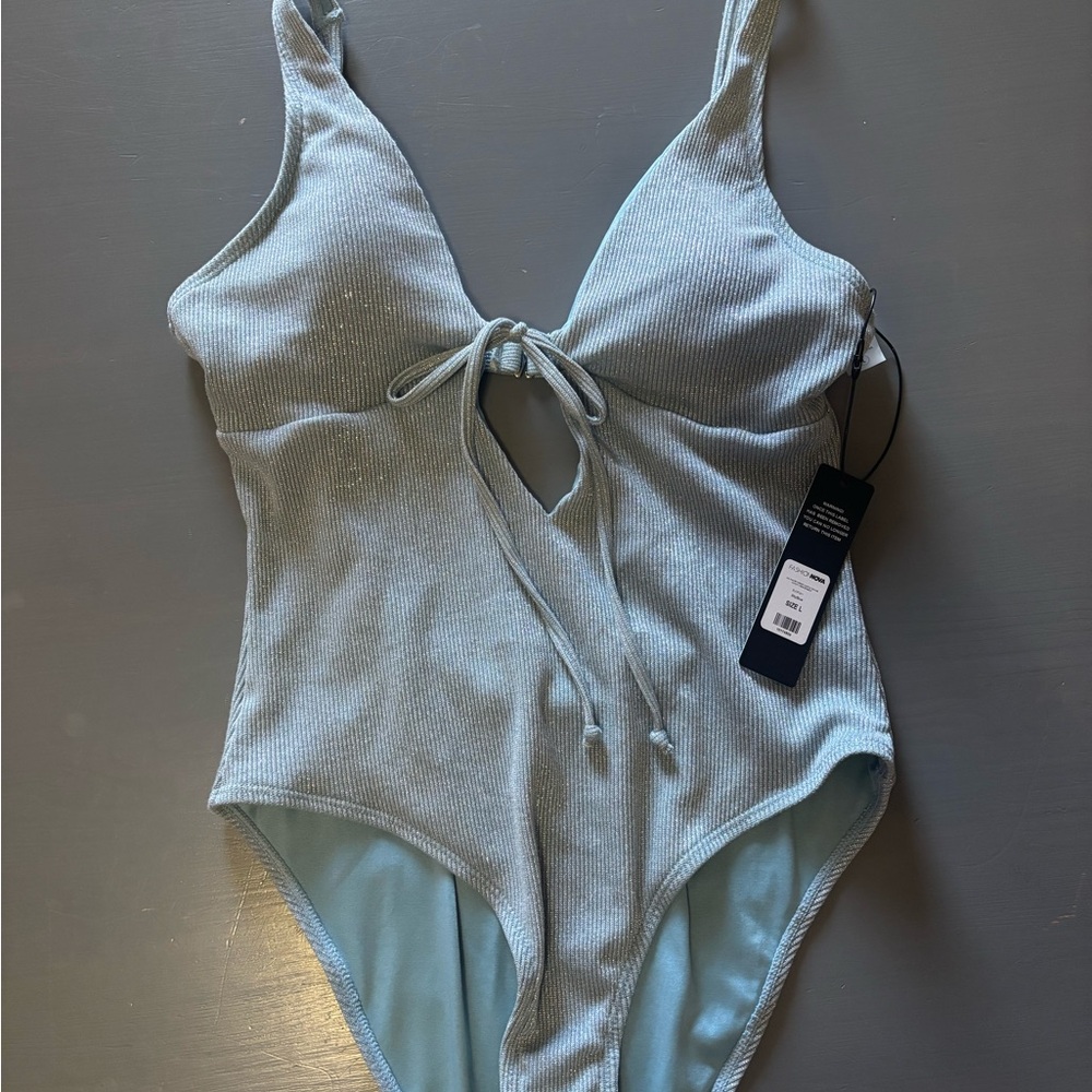 Fashion Nova Kids Sky Blue Bodysuit